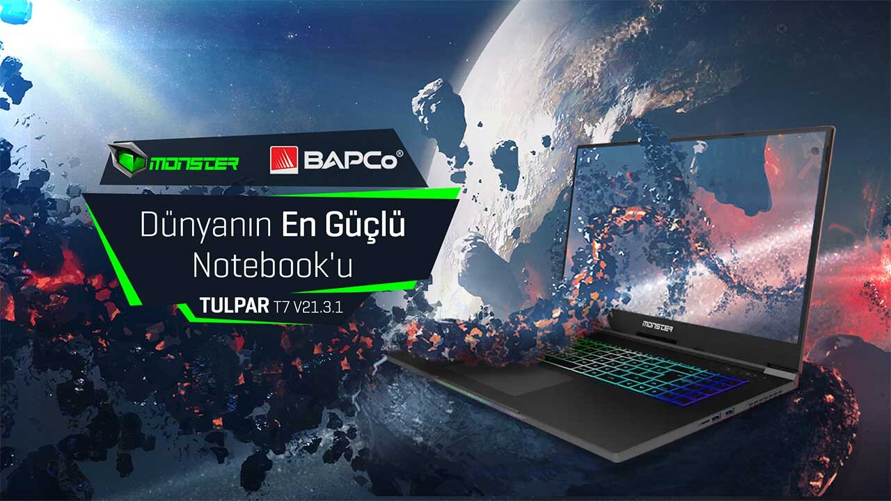 Dünyanın En Performanslı Dizüstü Bilgisayarı Monster Notebook Tulpar Seçildi