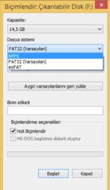 exFat Nedir? Fat32 ve NTFS ile Farkları Neler?